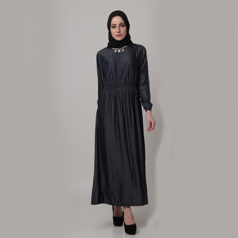 New Gamis Aloera Variasi Kalung