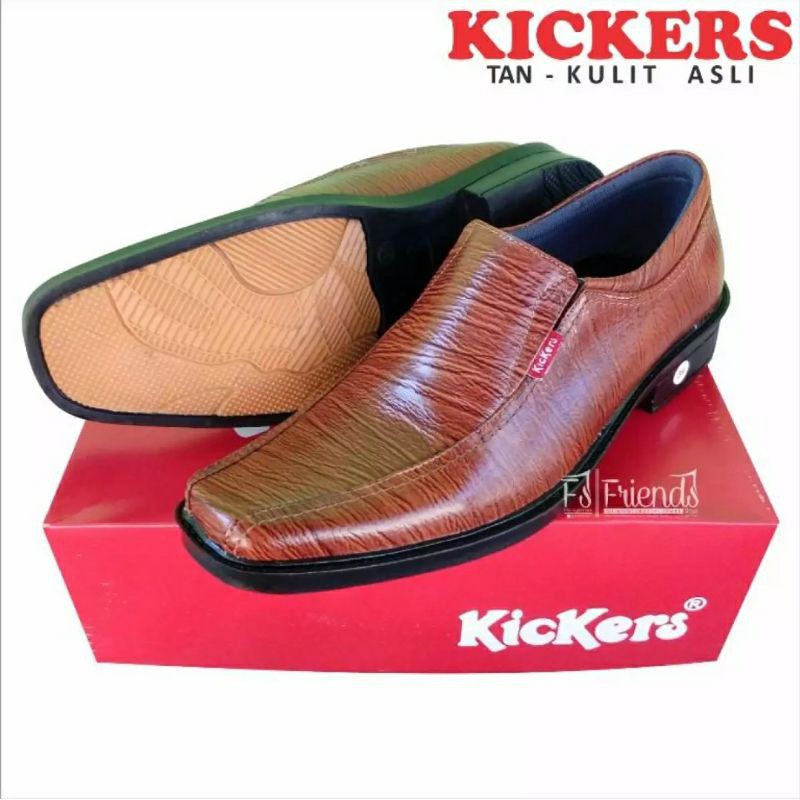 Kickers-sepatu pantofel-formal-resmi-kerja-kantoran-hotel-guru-wisuda-pria kickers kulit asli