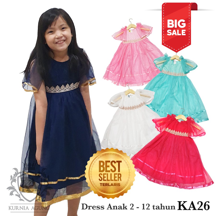  Baju  Anak  Perempuan  2  12 tahun  Gaun Anak  Perempuan  Dress 