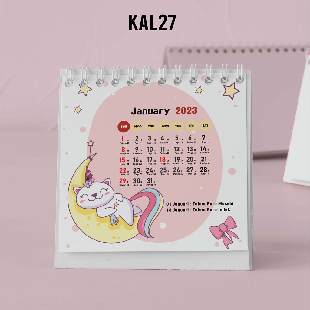 

Artomaringi Kalender Mini 2024 / Kalender Meja 2024 Custom KAL27