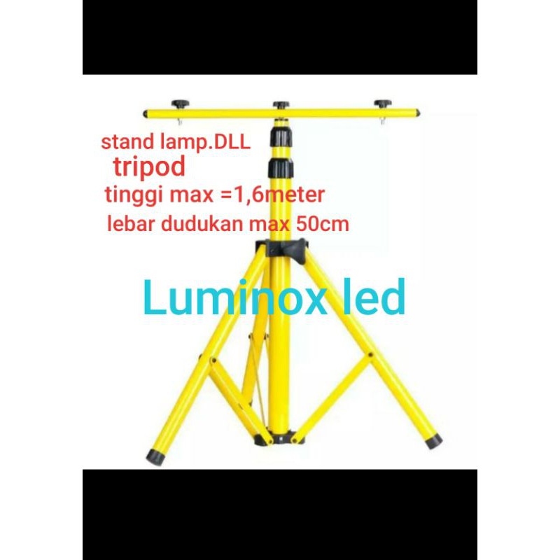 stand lamp lighting tripod 3kaki 1.6meter tripod portable stand light kuning / tripod studio kaki 3