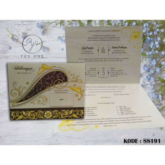 Undangan Pernikahan/Undangan Erba/E88191