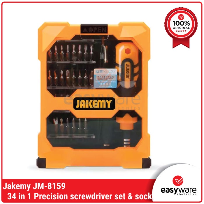 Obeng set Jakemy JM 8159 JM 8160 34 in 1 Precision screwdriver set