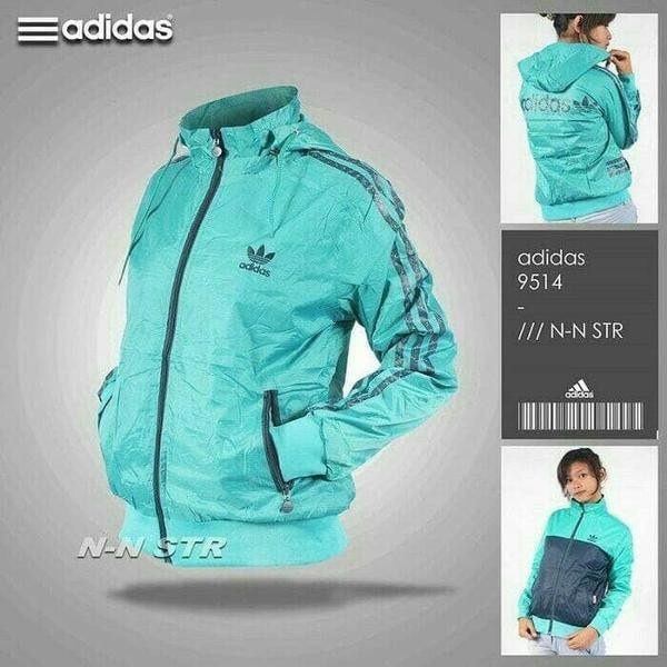 Terbaru     EXCLUSIVE Jaket Adidas Parasut Anti Air Jaket Motor Wanita    Diskon