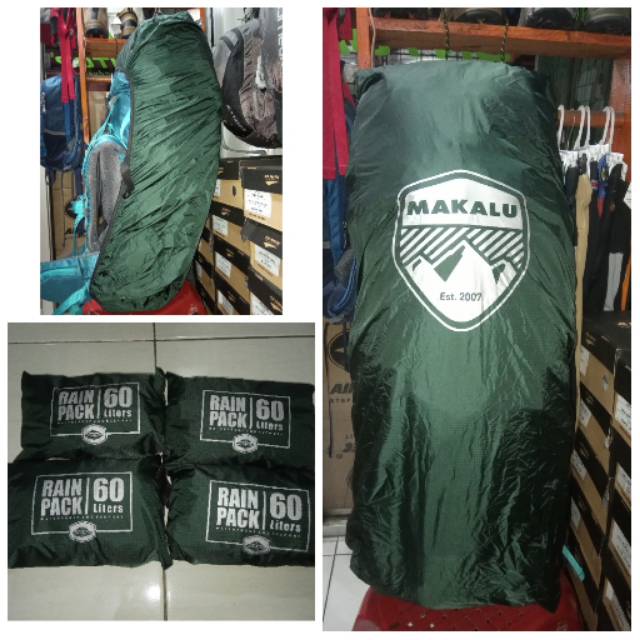 Rain cover atau cover bag MAKALU 60L