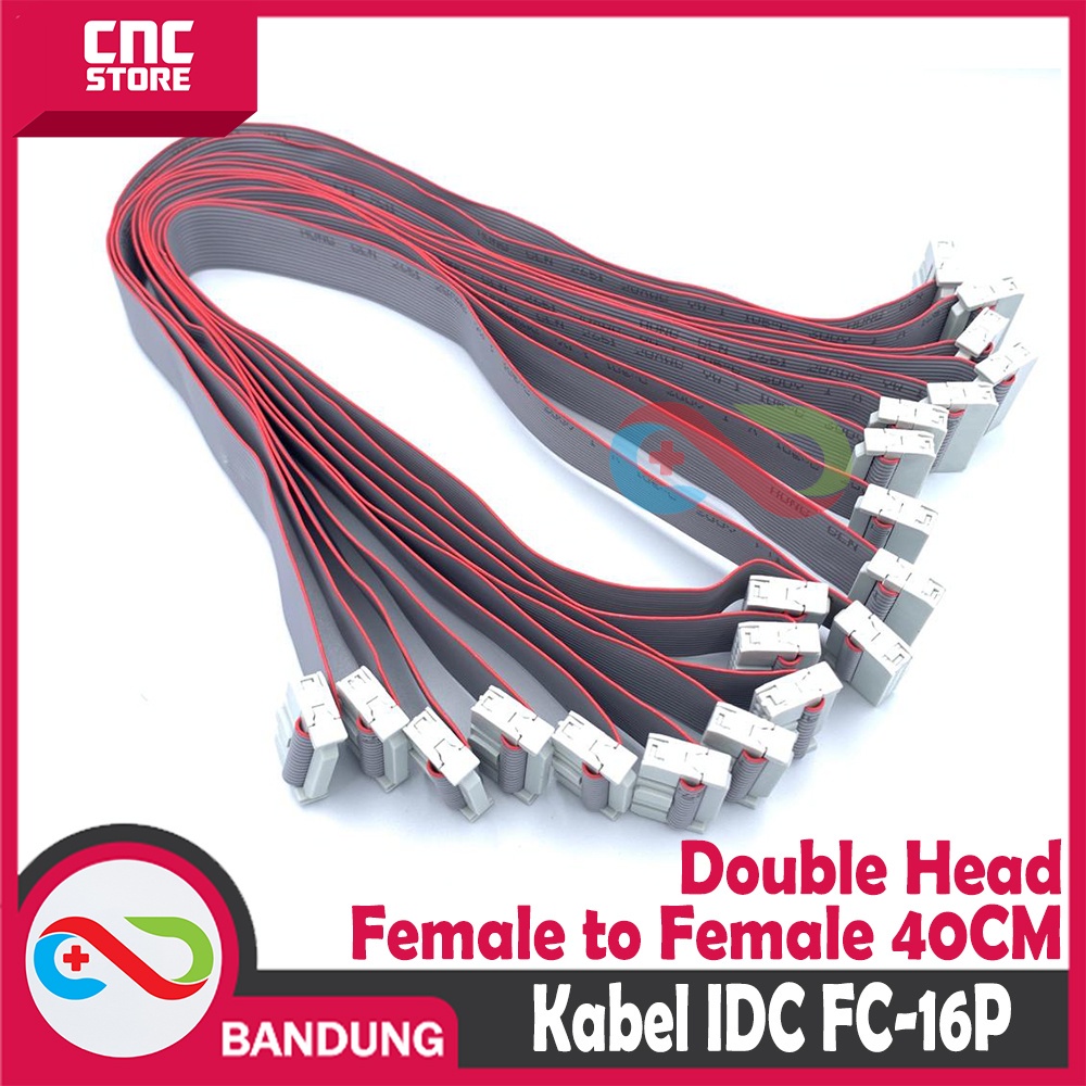 KABEL FC-16P JTAG IDC DOUBLE HEAD FEMALE TO FEMALE 40CM ABU FOR PANEL LED P10