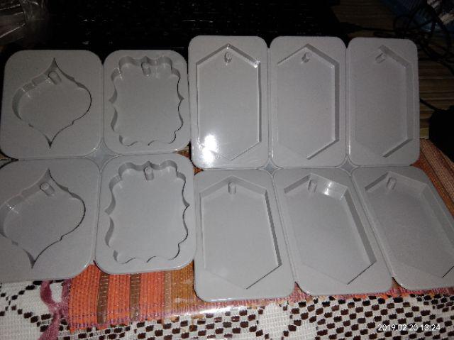 Cm Cetakan Handmade Diy Resin Lilin Wax Leaf Frame 4 Cav Silikon