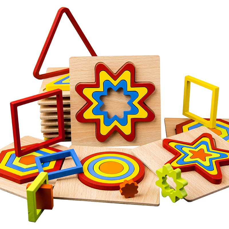 Wooden Geometric Sets