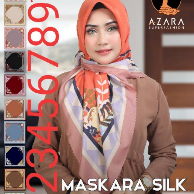 Kerudung segi empat merk azara