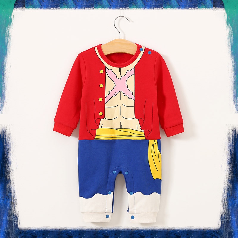 Baju Bayi Anime Jumper Premium One Piece Luffy Lengan Panjang