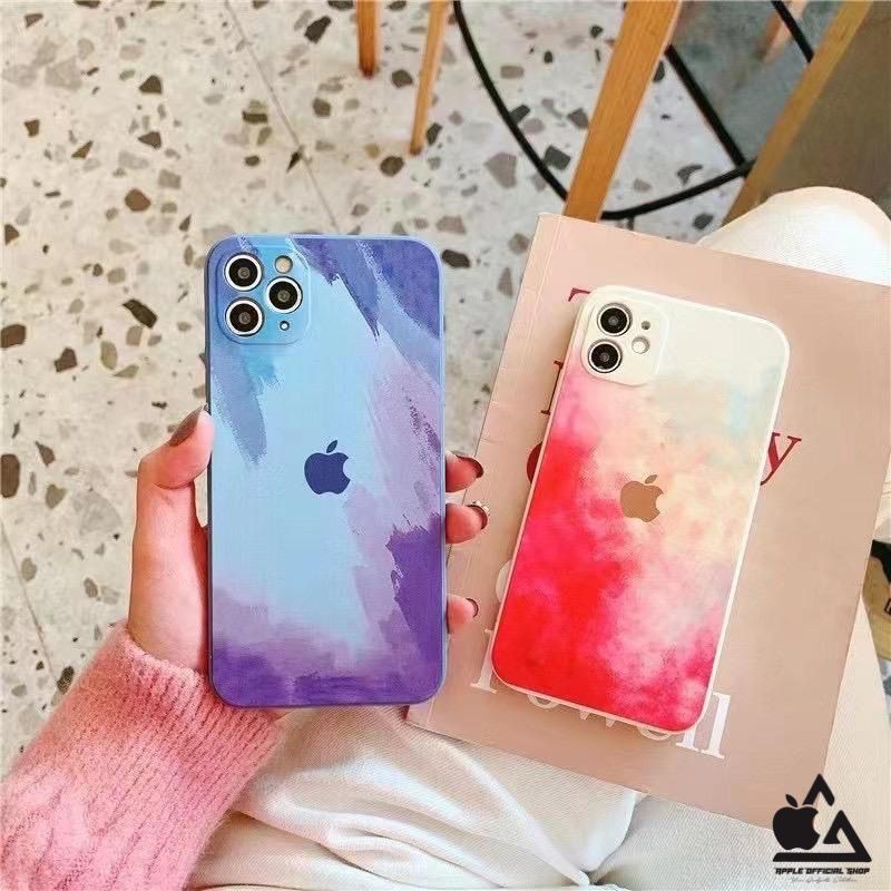 Softcase iPhone 6 6+ 7 7+ 8 8+ SE 2 Case Abstrak Ink Painted Silikon Model Ori Cover Jelly