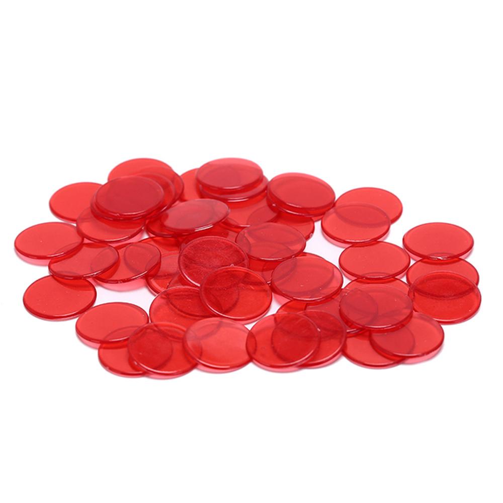 NEEDWAY Bingo Chip Perlengkapan Kelas Anak Kids 15mm Untuk Bingo Game Multicolor Disc Mainan Edukasi Koin Plastik