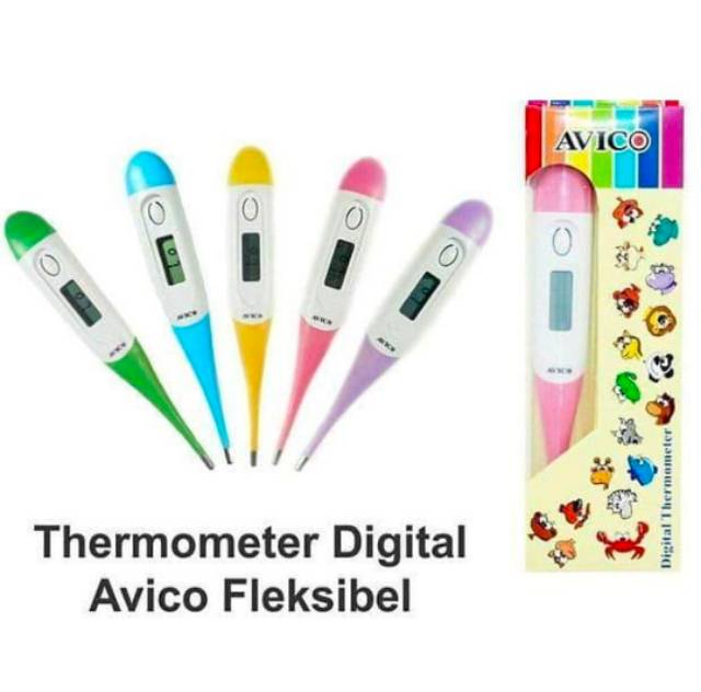 Thermometer Digital Flexible Original Avico / Alat Ukur Suhu Badan Lentur Avico