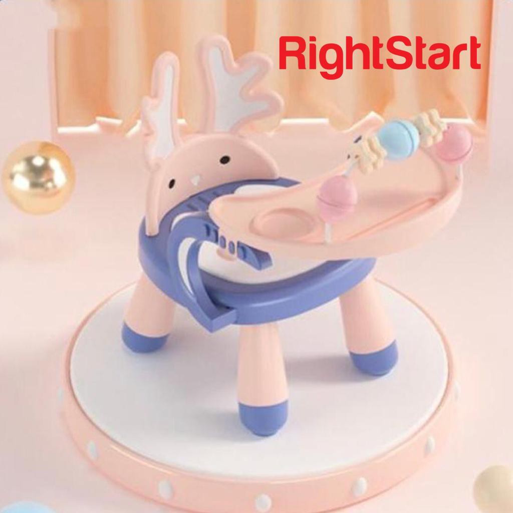 Right Start HC 2381 3in1 Deer Chair With Toys | Kursi Makan Bayi Rusa