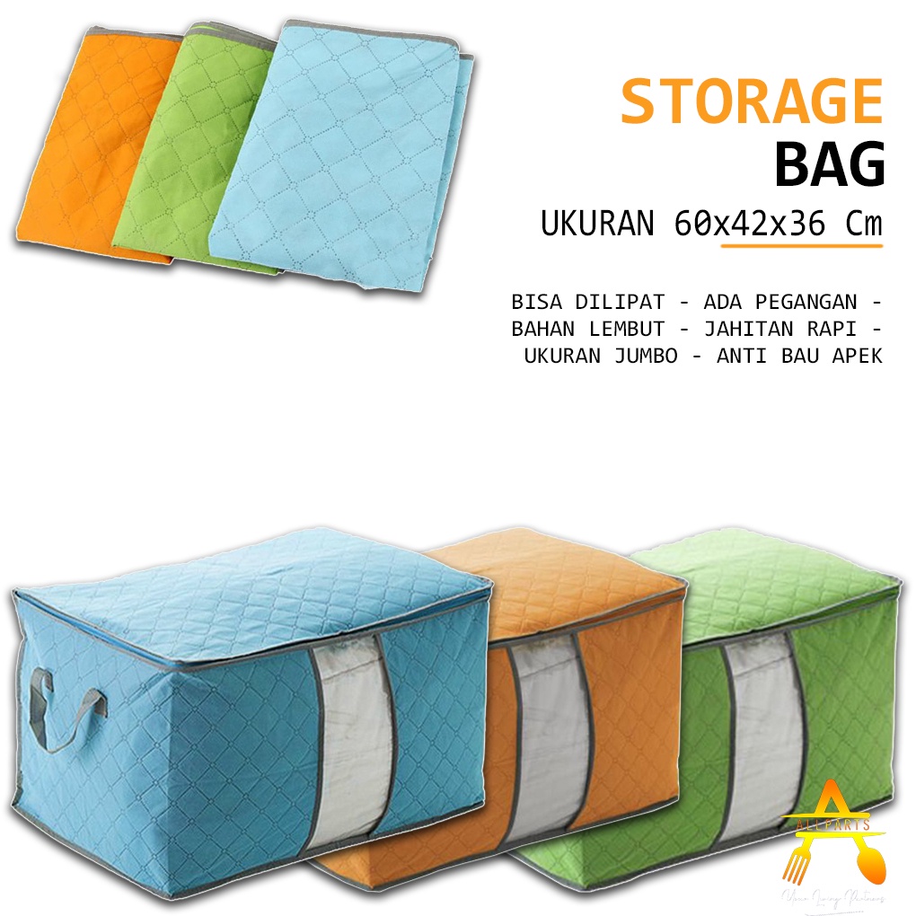 Storage Bag 99 Wadah Baju Penyimpanan Tas Loundry Organizer Laundry Jumbo Bag