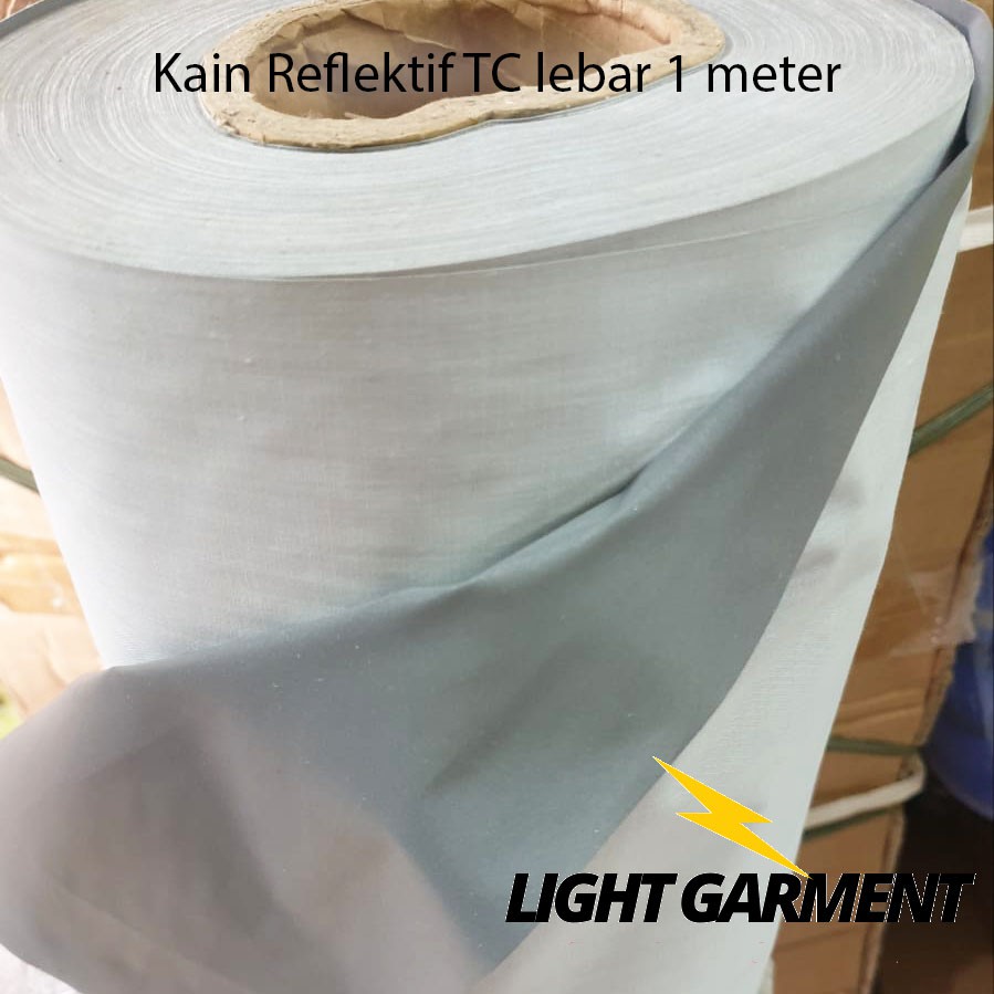 Kain TC Scotlight / Skotlet / Scotlite lebar 1 M harga per meter Reflektor / Scotchlite Reflektif Pemantul Cahaya