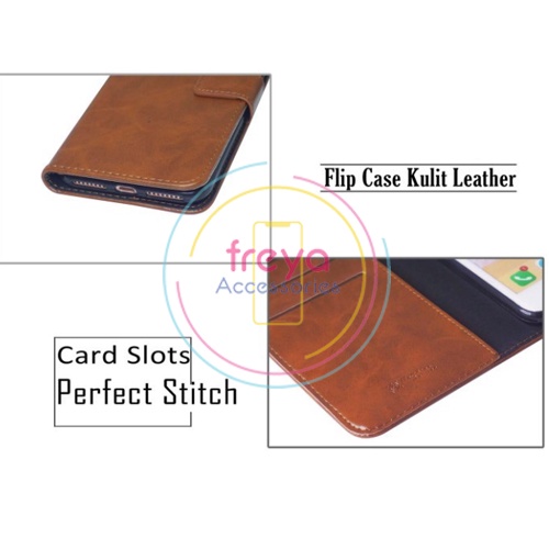 FJ339 Softcase Flip Cover Dompet Kulit VIVO Y12S Y15 Y17