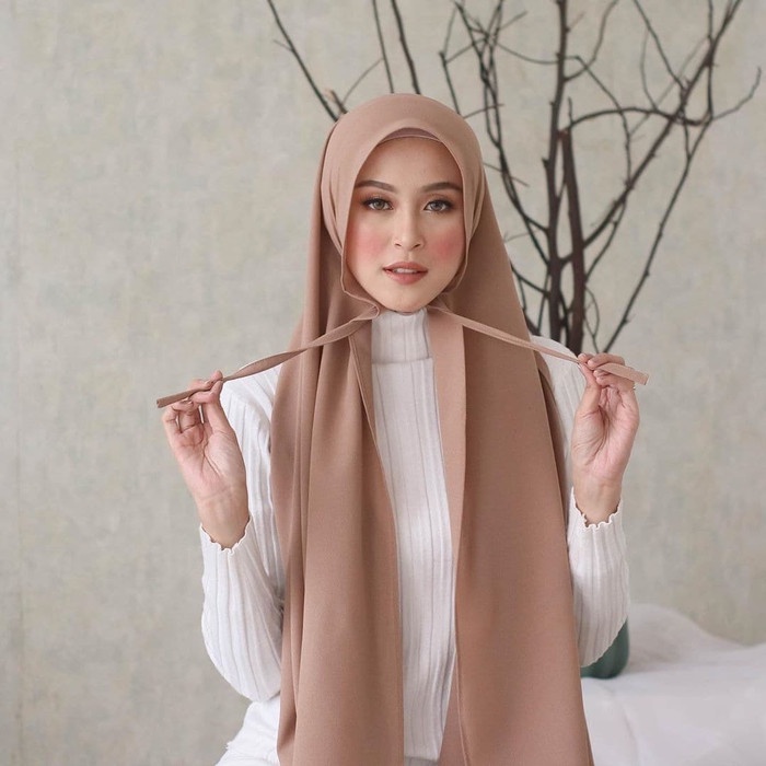 PASHMINA- PASMINAH TALI / JILBAB PASMINA TALI LAGI TREND /BAHAN DIAMOND/TERMURAH - HIJAU WARDAH