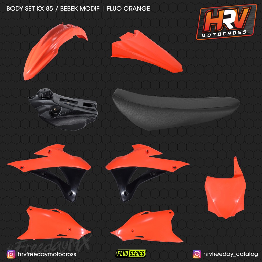 Body set KX 85 Bebek Modif HRV Fluo