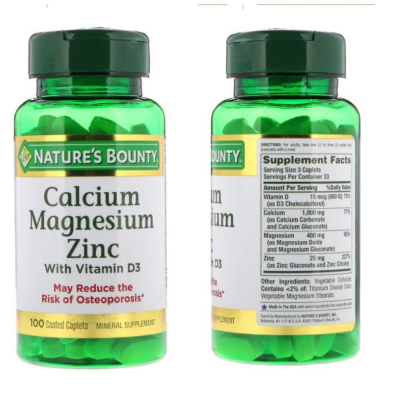 Calcium, Magnesium,Zinc & D3
