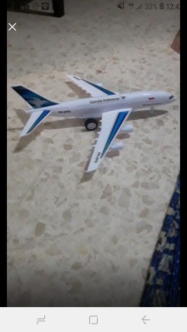 Dt0344 Promo Mainan Anak Miniatur Pesawat Terbang Garuda Indonesia Batik Air Pull Back Wjs231