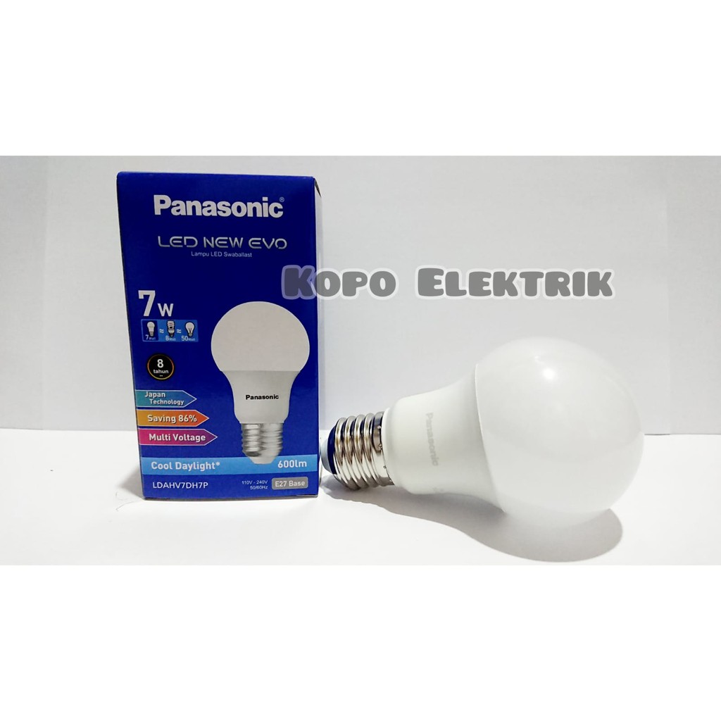 Lampu LED Bulb Panasonic New Evo 7 Watt