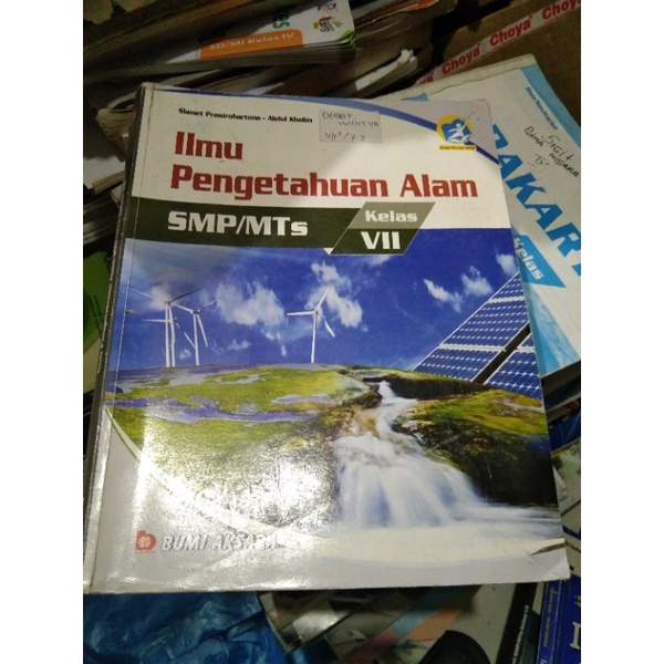 buku IPA SMP/Mts kelas 1-7 penerbit bumi aksara