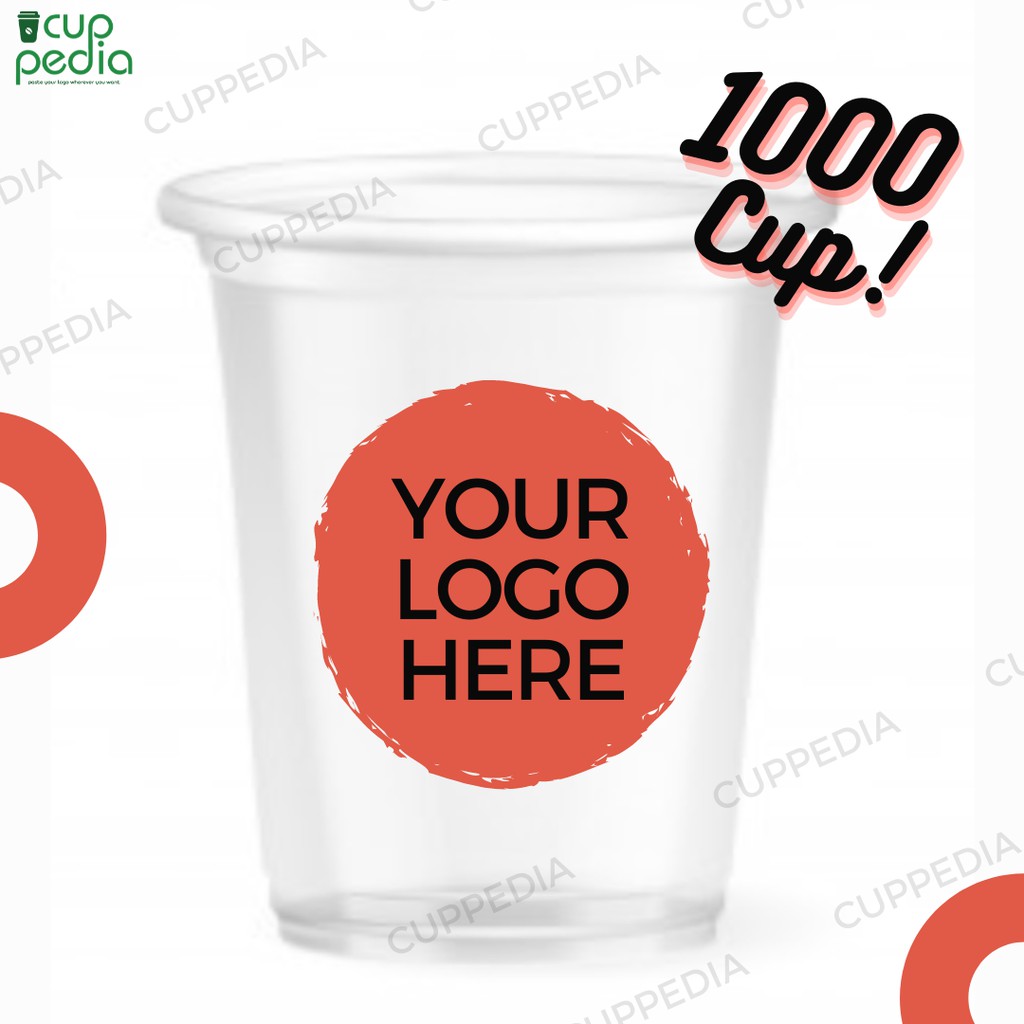 

Sablon Cup Plastik 22oz 10gram Polos dan Sablon