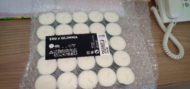[833] 100 Pcs Lilin Pembakar Minyak Aromaterapi - Harga Per Pack Isi 100 - Tahan 3-4 Jam