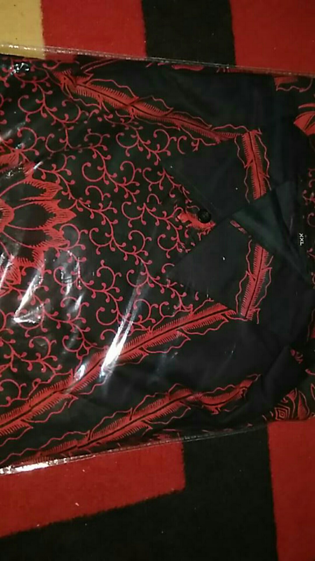 Red Peksi Kemeja Batik Pria Full Furing Katun Primisima Batik Solo Batik Pria Eksklusif Batik Merah