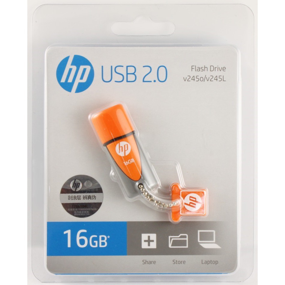 FLASHDISK HP V245 16GB USB 2.0 ORIGINAL