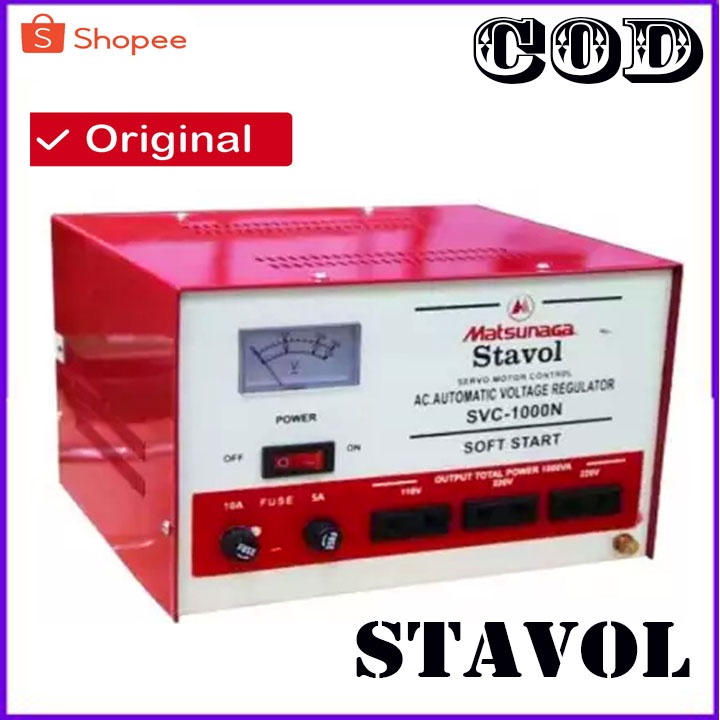 Stabilizer Matsunaga 1000Watt Stavol Svc 1000Watt BERGARANSI RESMI MANTAP