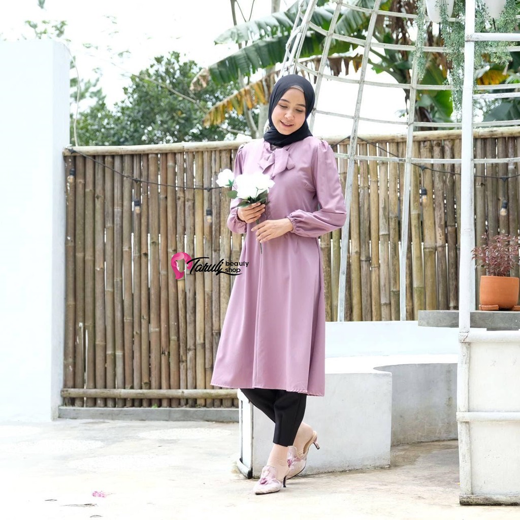 BAJU WANITA PREMIUM / SABRINA TUNIC  BAHAN HAZELNUT IMPORT / TUNIC PITA DEPAN / BUSUI FRENDLY TS0502