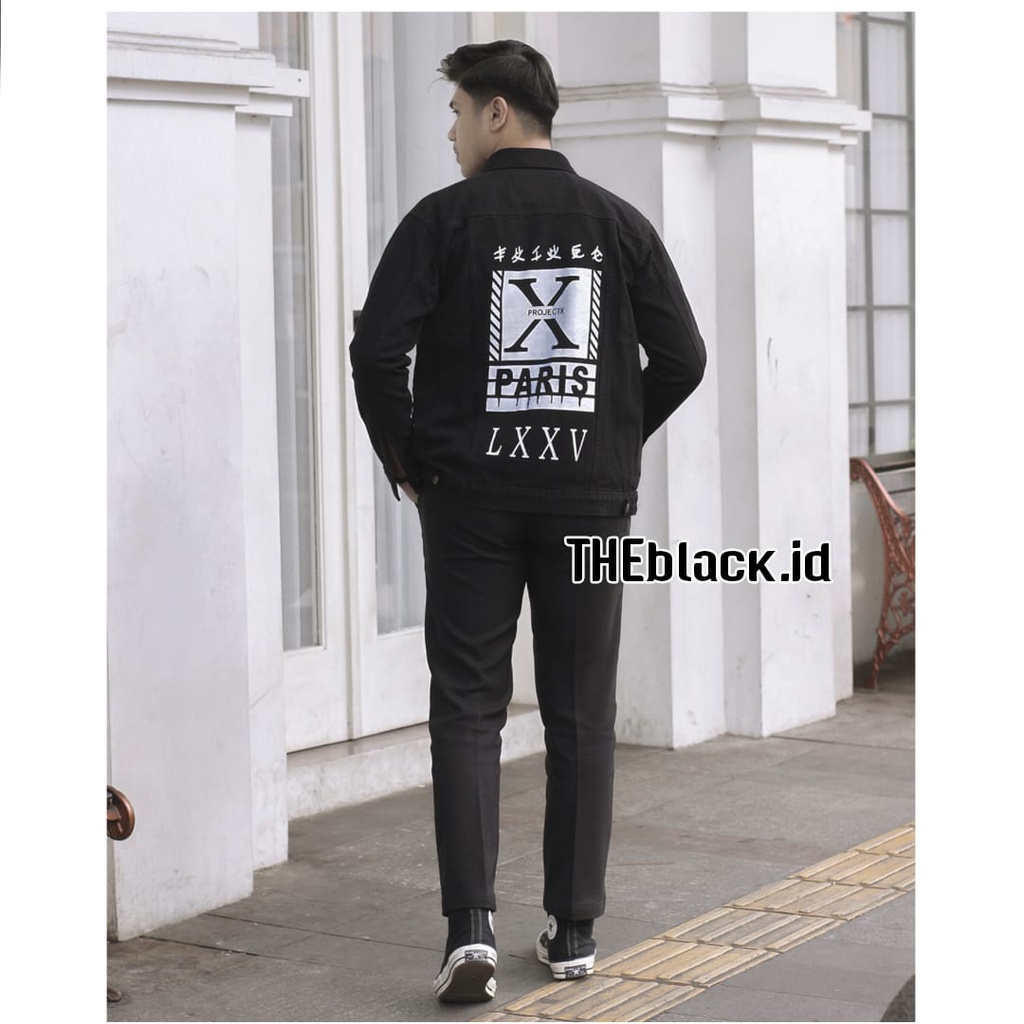 THEblack.id {{ JAKET JEANS SABLON DENIM PRIA COD }} JAKET JEANS PRIA