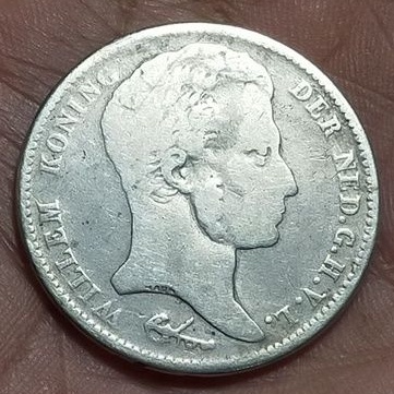 UANG KOIN KUNO / KOIN LANGKA / SILVER COIN 1 G  WILLEM 1 TAHUN 1837
