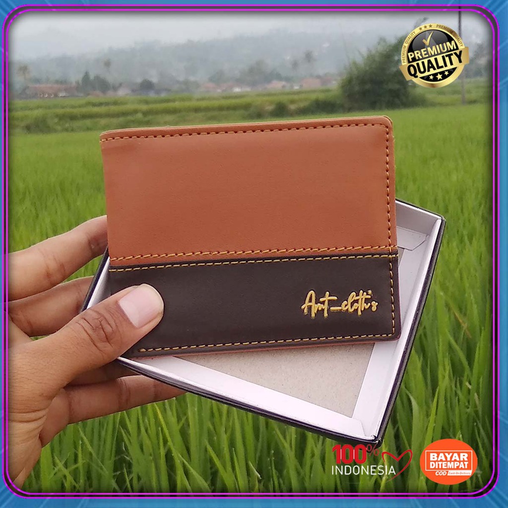 AMT Cloth's Fashion Dompet Pria distro Bahan Kulit PVC Premium Synthetic Leather