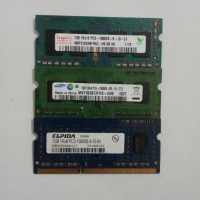 Ram laptop ddr3 1 gb merk campur