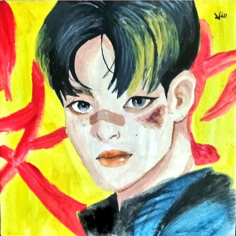 

lukisan mark lee, kick it era