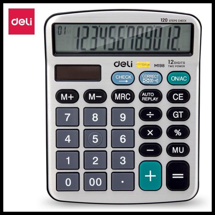 

Deli Em19810 Calculator/Kalkulator-Calculator 12-Digit Metal