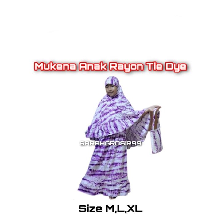 Mukena Anak Perempuan / Mukena Rayon Anak Usia 2 - 10 Tahun