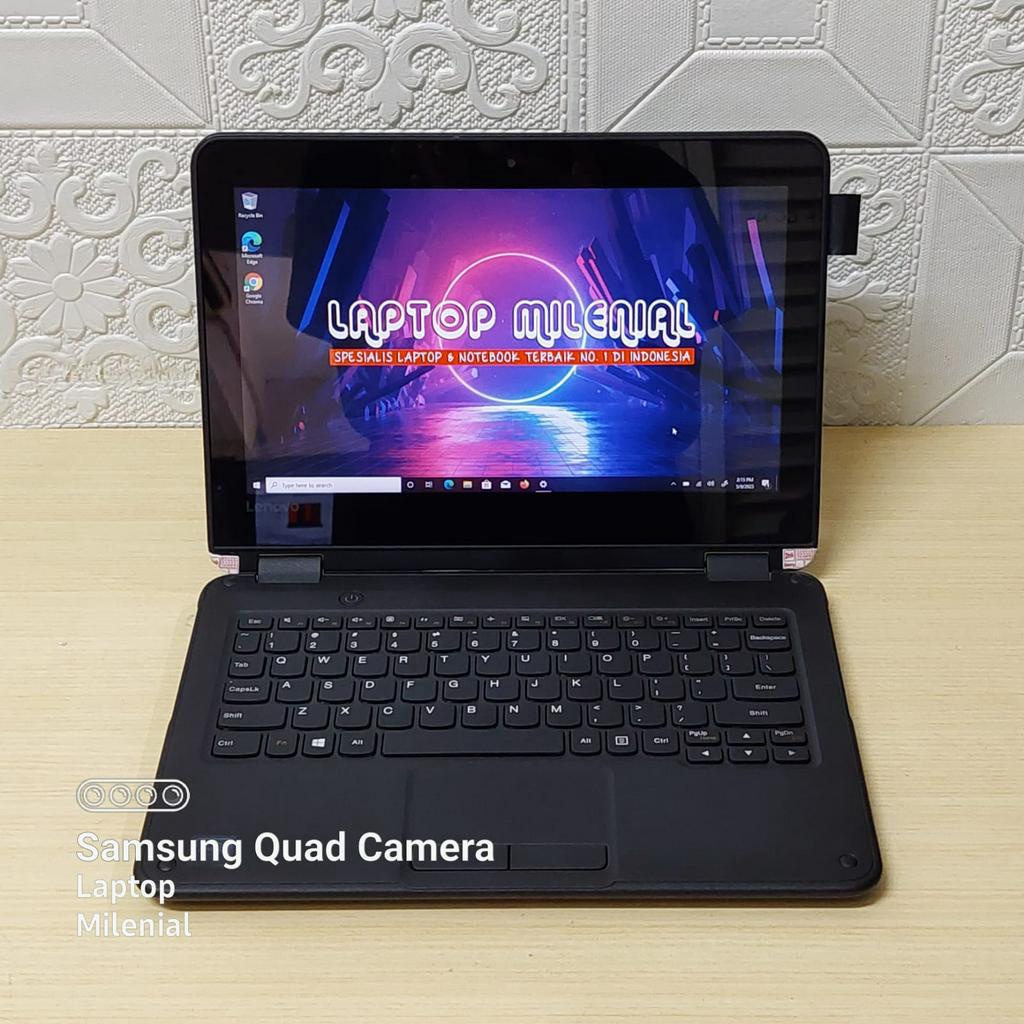 Laptop 2 in 1 Lenovo Yoga 300e Intel Celeron N3450 4GB 128GB 11&quot; Touchscreen Win 10 Siap Pakai