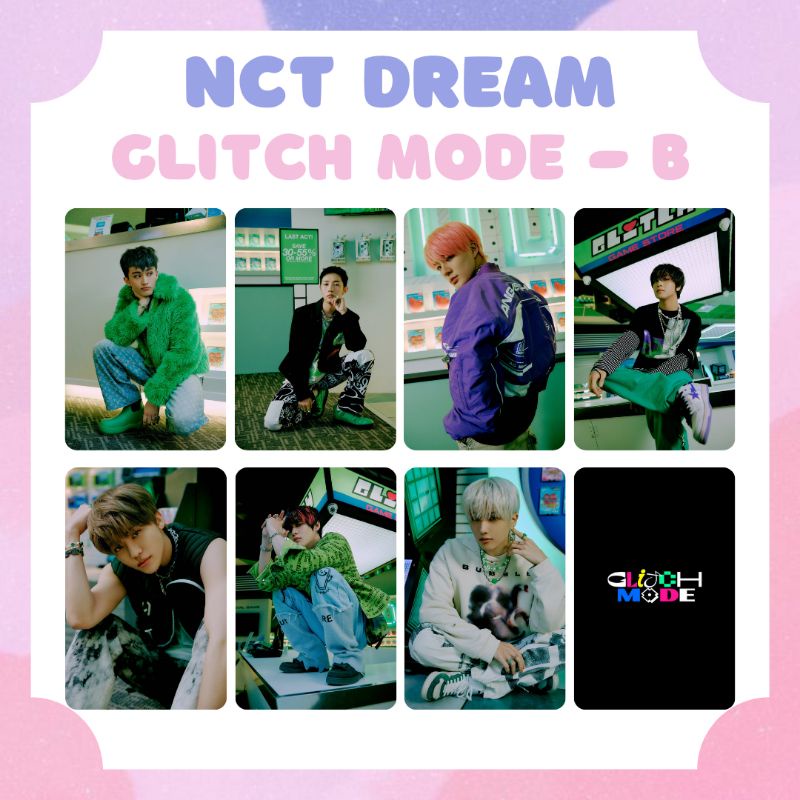 [NCT DREAM] PHOTOCARD NCT DREAM GLITCH MODE MARK RENJUN JENO HAECHAN JAEMIN CHENLE JISUNG ‼️BACA DESKRIPSI‼️