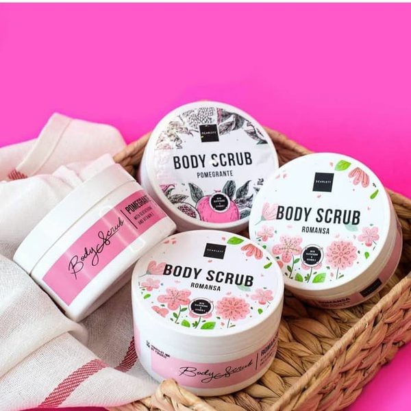 SCARLET Whitening Body Scrub Scarlett By Felicya Angelista ORIGINAL