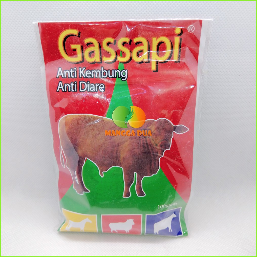 GasSapi 100 gram Original Obat Kembung Diare Serbuk untuk Ternak Sapi