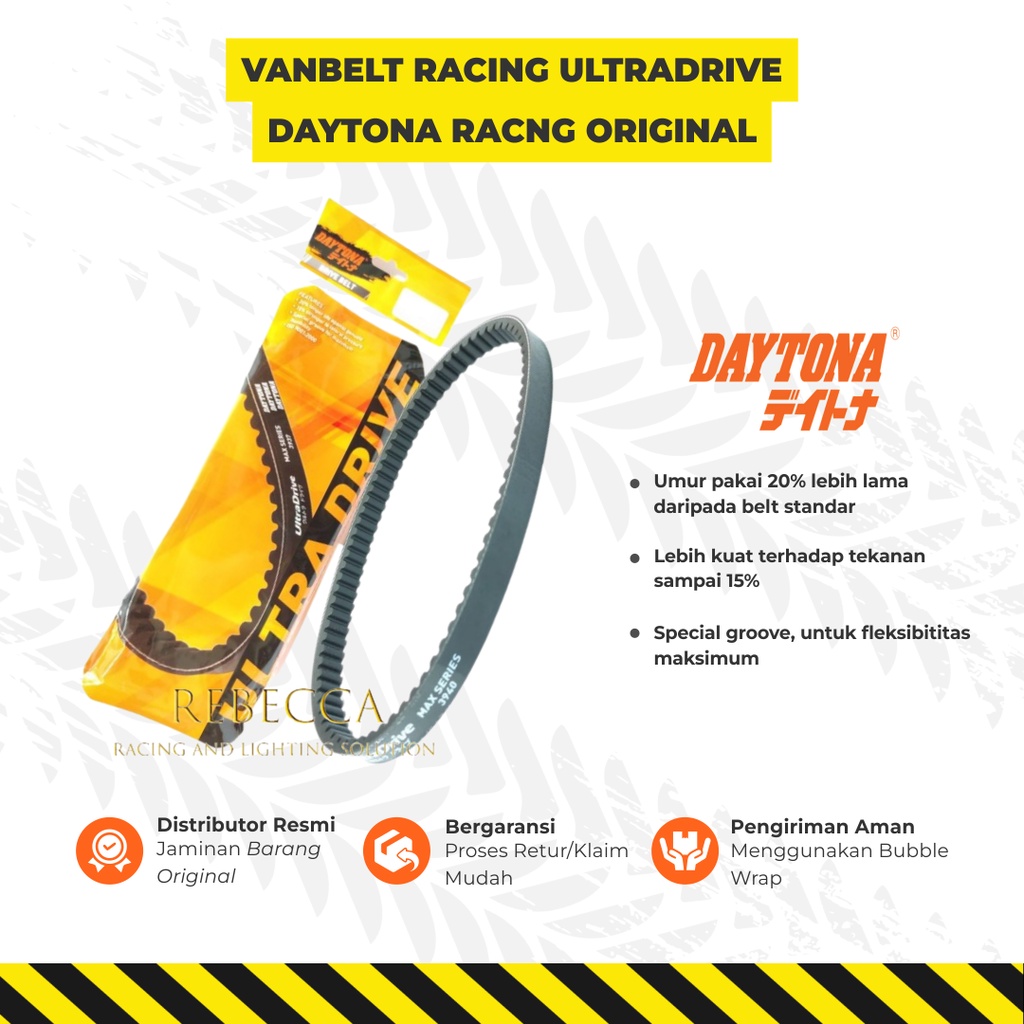 Vanbelt Fanbelt V Belt Vbelt Racing Ultradrive Daytona Nmax Aerox 155 Oldnew Daytona Racng Original