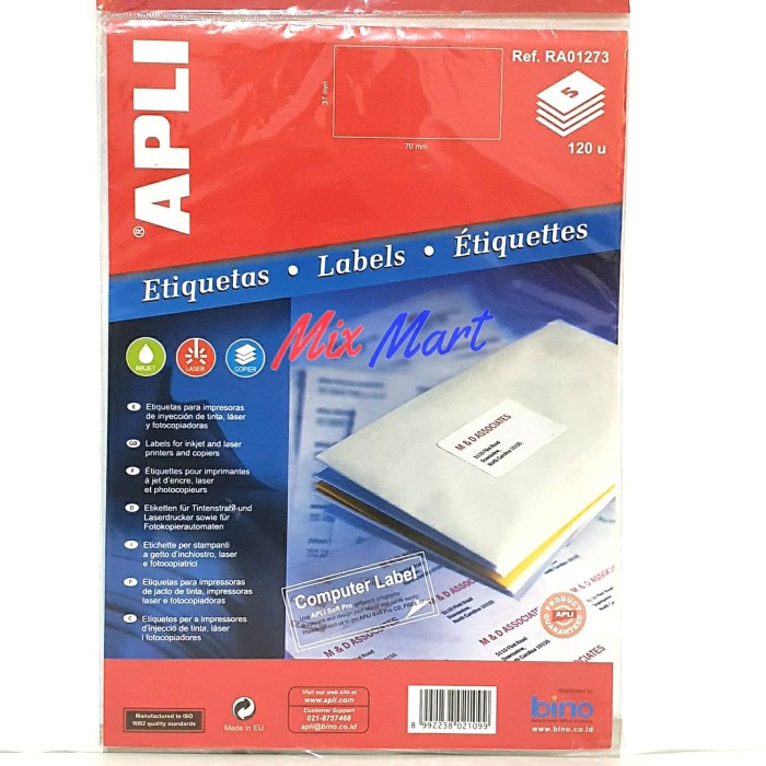 

Bergaransi Apli Label Computer Paper Ra 01273 Bantex Terlaris
