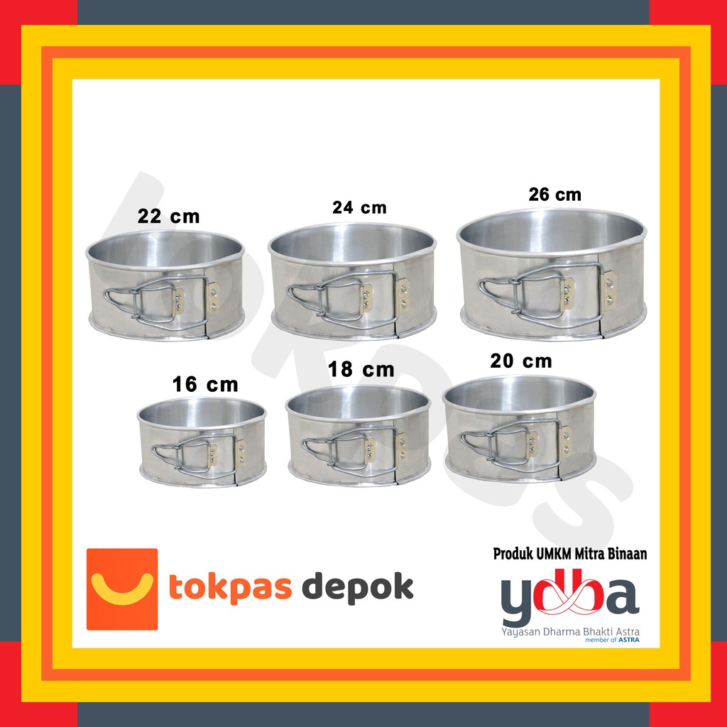 Jual Loyang Bongkar Pasang Bulat Diameter 18 20 22 24 Cm Bolu Kue