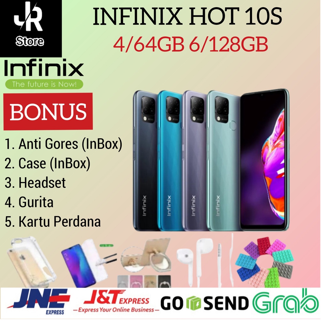 INFINIX HOT 10S RAM 6GB 128GB 4/64GB GARANSI RESMI INFINIX INDONESIA