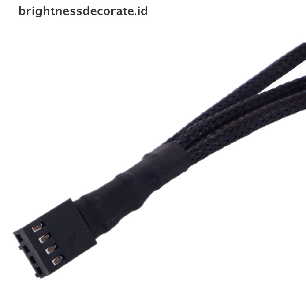 Kabel Ekstension Splitter Power Sleeve Kipas Komputer 3 Arah Pwm 4pin / 3pin Bahan Tembaga