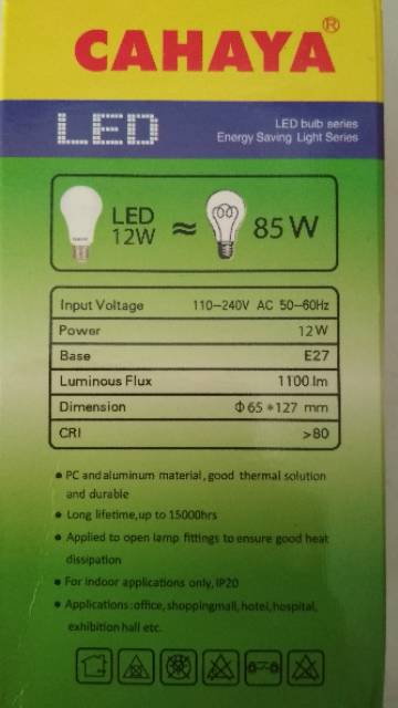 Cahaya Led Bulb 12 watt